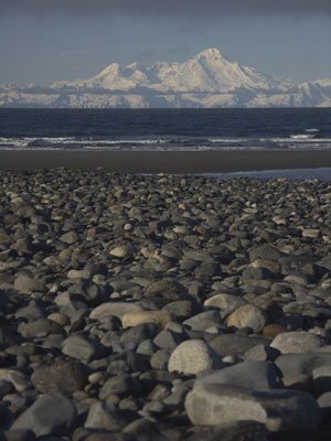Beach and Rock Landscape Before