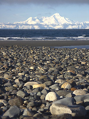 Beach and Rock Landscape Retouched